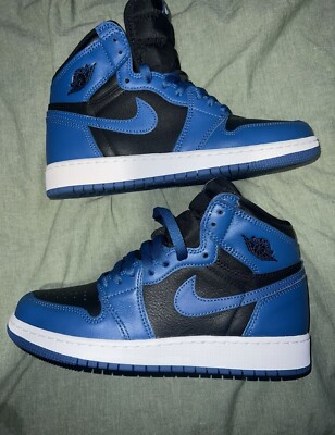 靴 Nike Air Jordan 1 High Dark Marina Blue Air Jordan 1 High (GS), Dark Marina Blue – Impossible Kicks