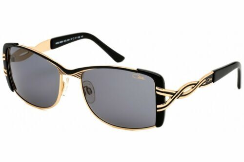 Cazal Sunglasses Womens Gold and Black Frame Black Tinted 