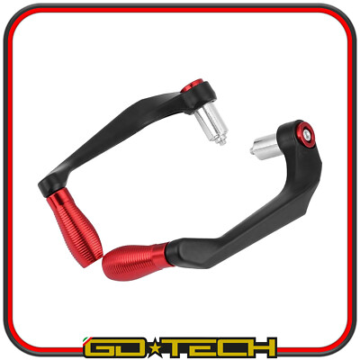 MOTORRAD MOTORROLLER SCHUTZ BREMSHEBEL KUPPLUNG ALUMINIUM CNC Rot