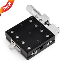 X-Axis Trimming Platform Manual Cross Rail Linear Stage Slider Bearing 30-125mm