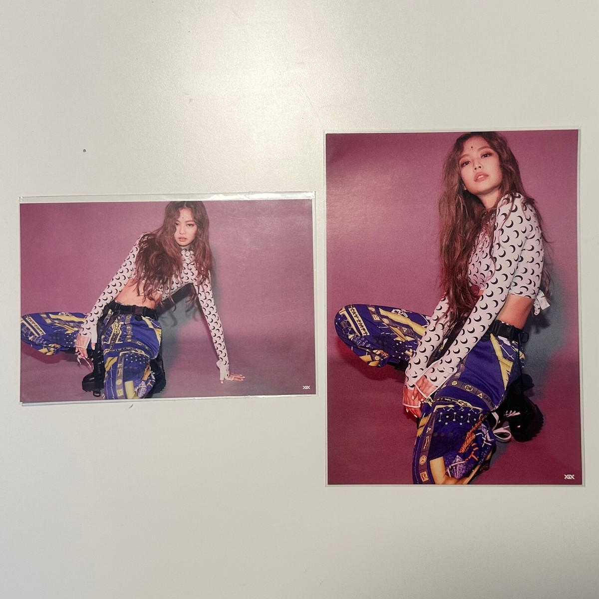 BLACKPINK JENNIE OFFICIAL POSTCARDS HERA ADIDAS JAPAN VINYL BORN