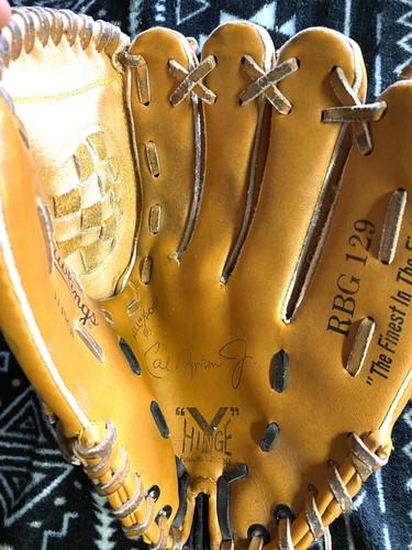 Rawlings RBG 129 Cal Ripken Jr Basket-Web 11" Lederhandschuh Rechtshänder Werfer - Bild 3 von 4