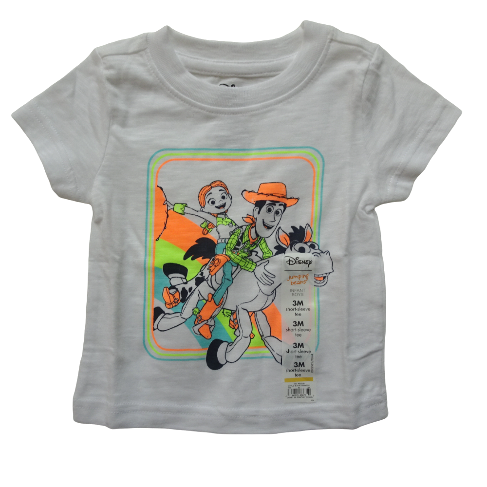Disney Toy Story 4 Graphic Tee Baby Infant T-Shirt White Cartoons 3 Months  New | eBay