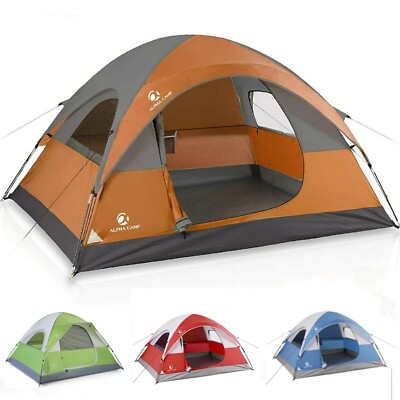 Camping Tent 2-3 Person Dome Outdoor Hiking Tents Waterproof with Carry Bag 
