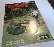 HAYTER - Senator Cylinder Mower Original 1980s Vintage Sales Brochure
