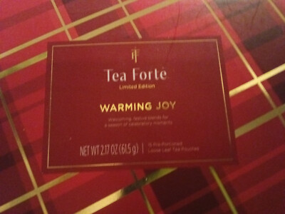 TEA FORTE  WARMING JOY  10 Handcrafted Pyramid Tea Infusers Gift Box 4/17/2026