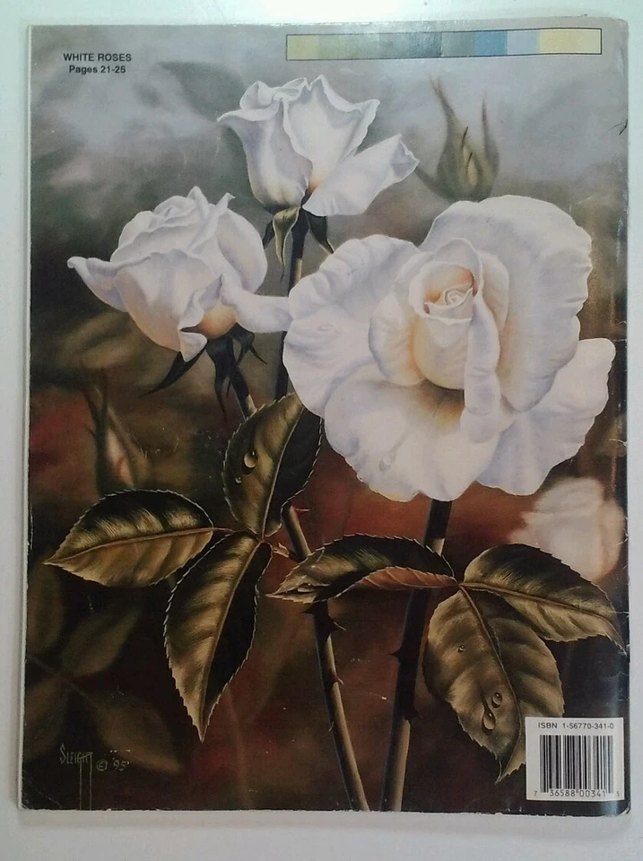REALISTIC TECHNIQUES Judy Sleight 1995 PB Painting RARE VHTF Flowers Nature - Image 2 of 4