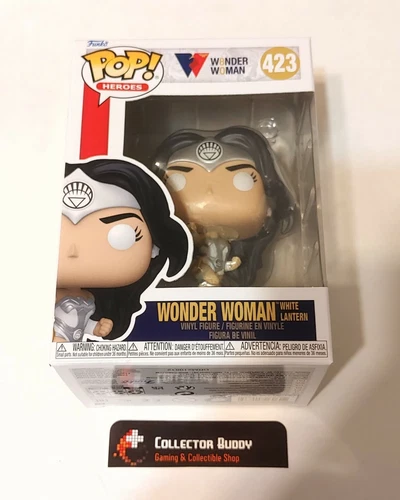 Funko Pop! Heroes 423 DC Wonder Woman White Lantern 80th Anniversary Pop FU54988