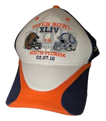 Super Bowl XLIV 2010 South Florida NFL Small / Medium Baseball Cap Hat 