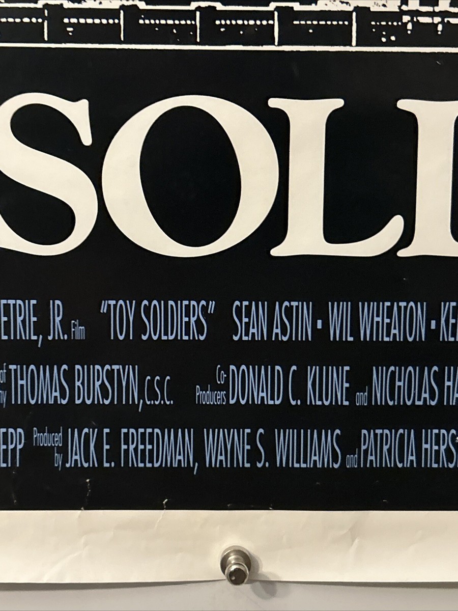 TOY SOLDIERS Original One Sheet Movie Poster - 1991 - SEAN ASTIN