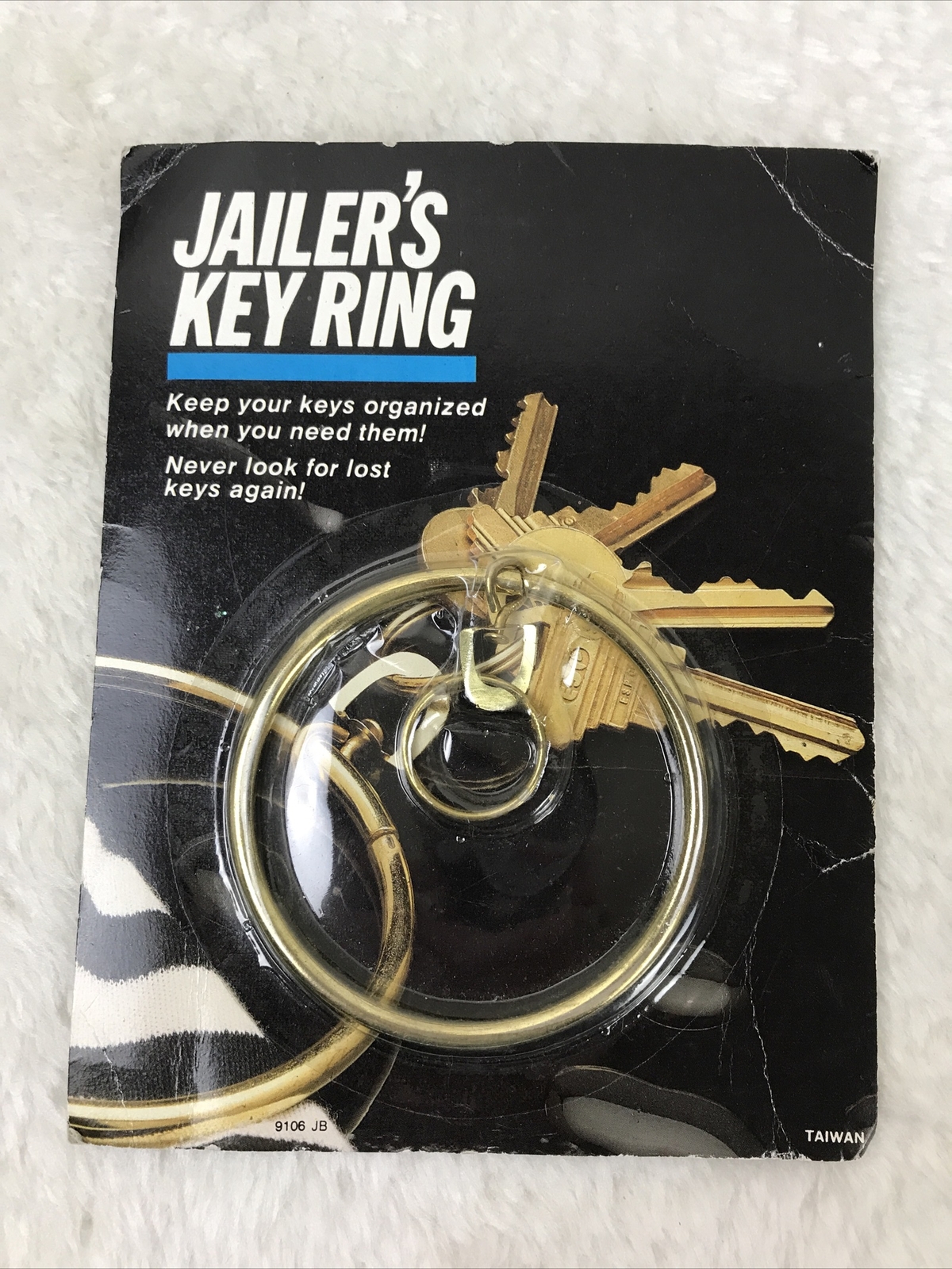 NEW Vintage Jailer’s Key Ring Brass Gold Tone Medium Key Organizer eBay