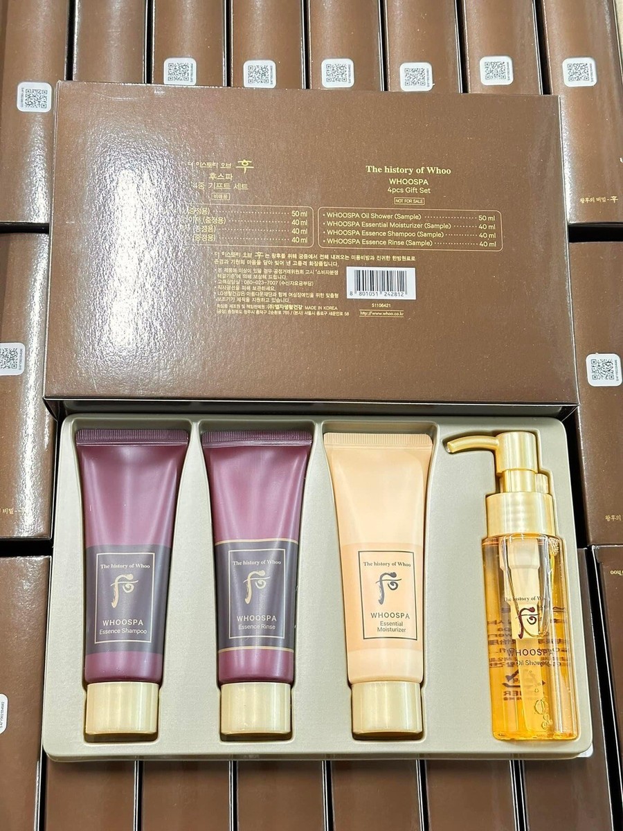The history of Whoo Whoospa 4pcs Gift Set Shampoo Rinse Body