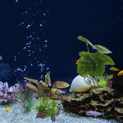 2 Pcs Faux Plants Artificial Decoration Lifelike Aquarium Model Ornaments - Picture 3 of 11