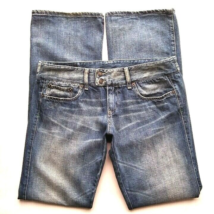 UNITED COLORS OF BENETTON RETRO STYLE TAGLIA JEANS IN FADED MEDIUM WASH SZ  31X34