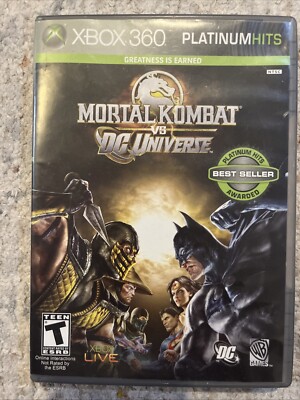 Mortal Kombat Vs DC Universe Xbox 360 Platinum Hits Complete CIB