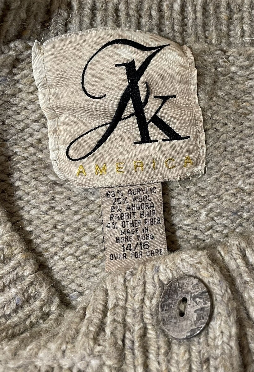 【DISCERNMENT】Hairy Angora Border Knit DISCERNMENT】Hairy Angora Border Knit