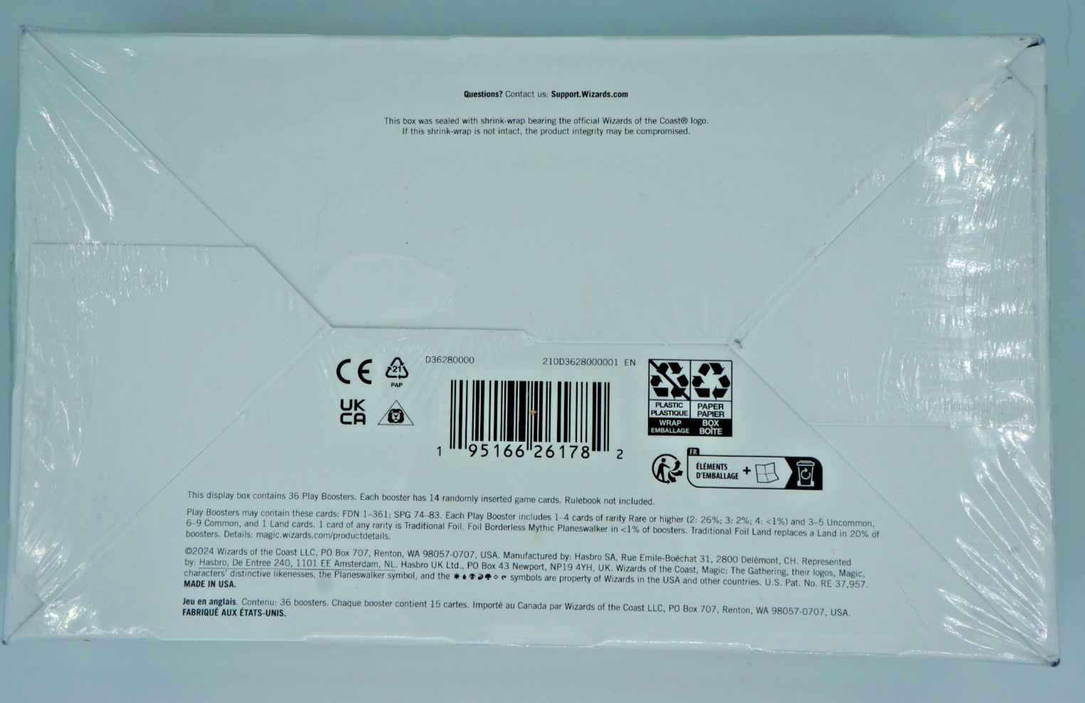 MTG Foundations Play Booster Box Sealed | Magic The Gathering 36 Packs | New