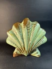 Vintage Frankoma  Prairie Green Clam Shell Vase #54 6” Tall