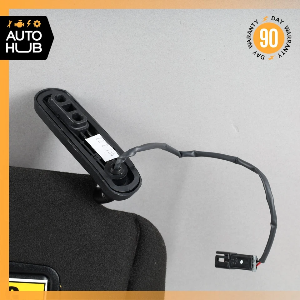 03-18 Maserati GranTurismo M145 Right Passenger Side Sun Visor Shade Black OEM - Image 2 of 4