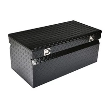 Gloss Black 48" Aluminum Truck Trunk Bed Toolbox Trailer Pickup Storage Tool Box