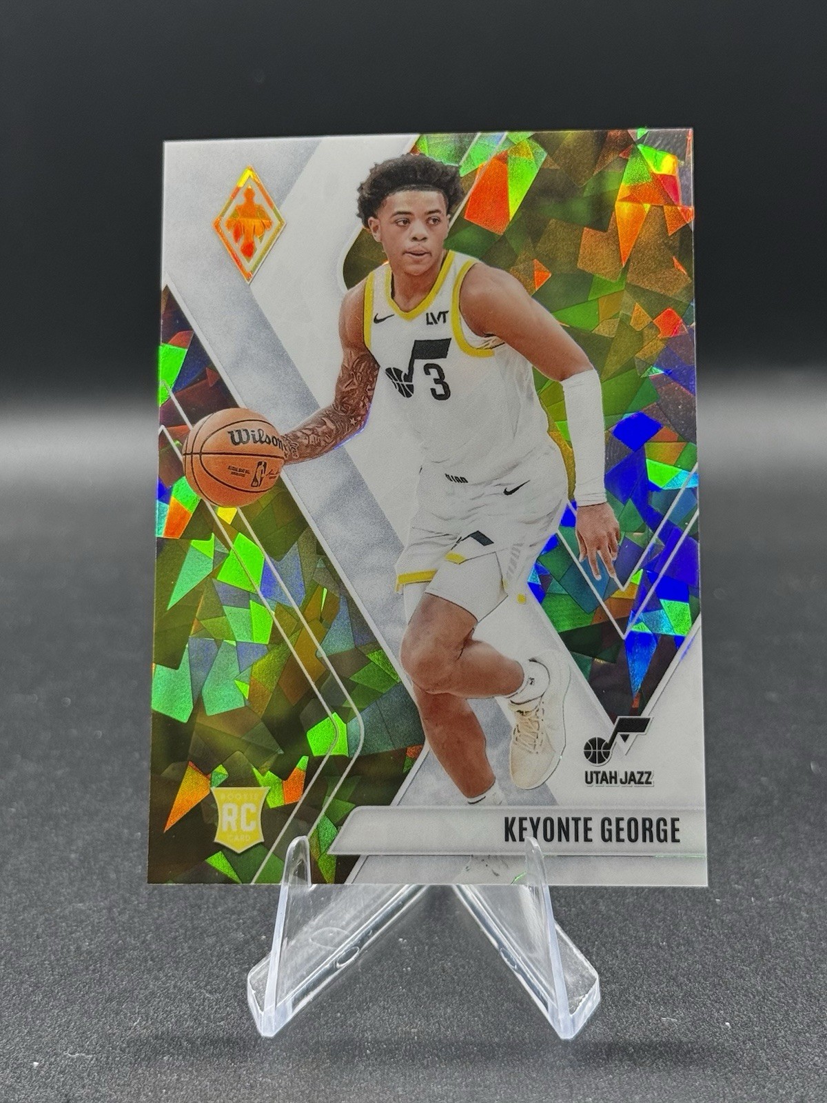 2023-24 Panini Phoenix - Rookies Keyonte George #296 White Ice Phoenix /125 (RC)