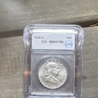 1958-D Franklin Half Dollar Silver ICG MS65 FBL Uncirculated 50C