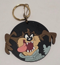 Vintage Tasmanian Devil Rubber Keychain TAZ 1995 Warner Brothers