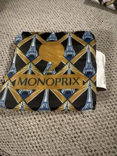 Monoprix Grocery France Paris Supermarket Reusable Tote Bag - Eiffel Tower