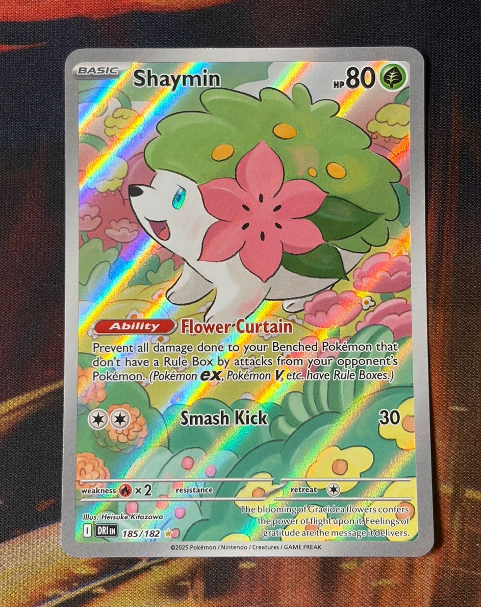 Pokémon TCG Shaymin 185/182 Full Art IR Destined Rivals MINT/Near Mint