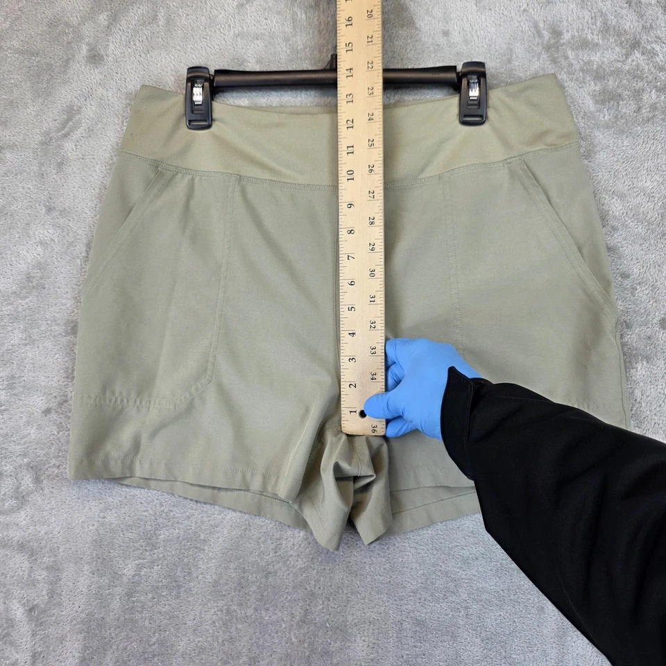 Pantalones Cortos Patagonia Para Mujer Grandes Verdes Elastizados Senderismo Aire Libre Informales Bolsillos Foto 3 de 4