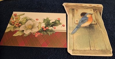 2 Marjolein Bastin Greeting Note Cards One Nature's Sketchbook One Vintage 1998