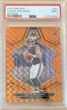 2024 Panini Mosaic Rookies Caleb Williams #301 Orange Mosaic Prizm /199 (RC) 🔥