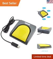 Versatile USB Single Foot Switch for Customized Keyboard Functions - 5V, Grey