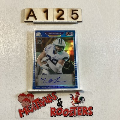 2021 Leaf Pro Set Metal 1989 Auto Blue /75 Matt Bushman #PA-MB1 Auto