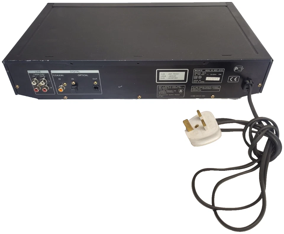 Sony MDS-JE520 MiniDisc Deck Black C13 Error unit is unable to read the Minidisc - Image 3 of 4