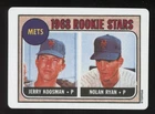 Nolan Ryan 1968 Topps Rookie Reprint Porcelain Card 1992 Hamilton