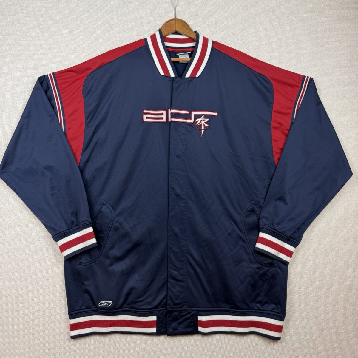 Vintage Reebok 90s Men's XXL Warm Up Jacket ATR Above The Rim Iverson Hip Hop