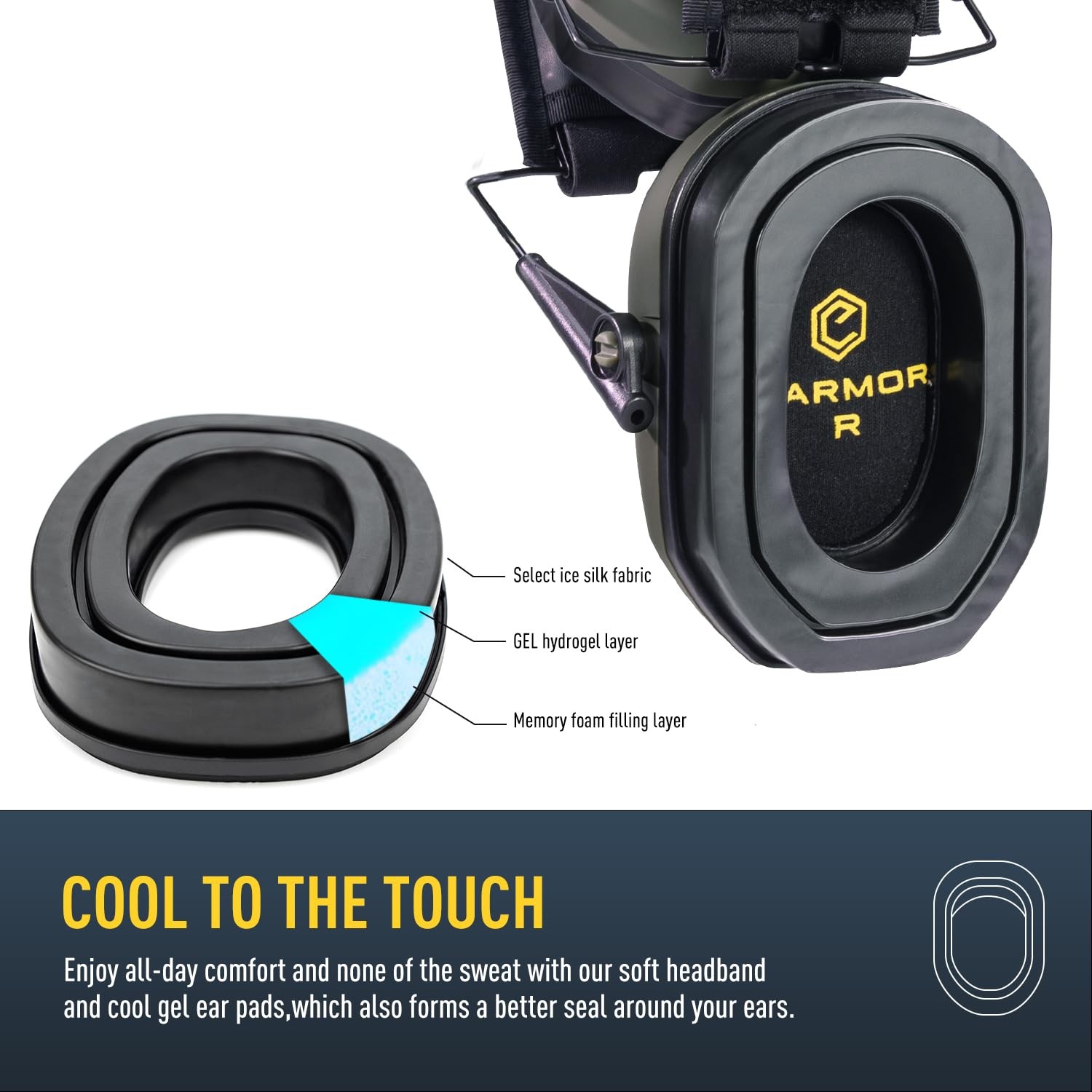 Electronic Ear Protection for Shooting with 4 Microphones, Shooting Ear Prote...