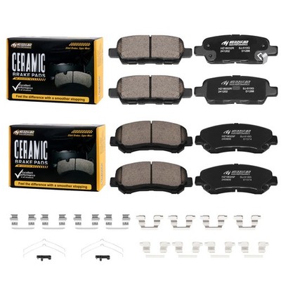 Front and Rear Disc Ceramic Brake Pads For Nissan Juke 2014 2015 2016 2017 1.6L