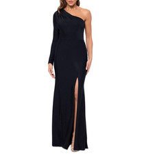 XSCAPE Women's Embellished One-Shoulder Jersey Gown MSRP $289