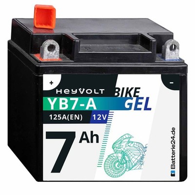 GEL Motorradbatterie 8Ah 12V YB7-A 50813 12N7-4A CB7-A FB7-A