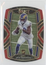 2020 Panini Select Club Level Red Prizm Die-Cut Van Jefferson #271 0xy0