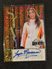 Logan Misuraca 2025 Leaf Metal Women Of Sport Slay Orange Shimmer 2/4 Auto