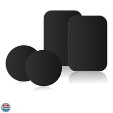 Adhesive Thin Metal PlatesCompatible with Magnetic Mounts,4 Piece Metal Plate...