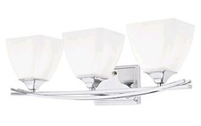 Kichler 3-Light Chrome Rectangle Vanity Light