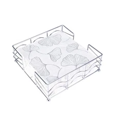 Flat Napkin Holder, Elegant Stainless Steel Metal Napkin Holder for Kitchen &...