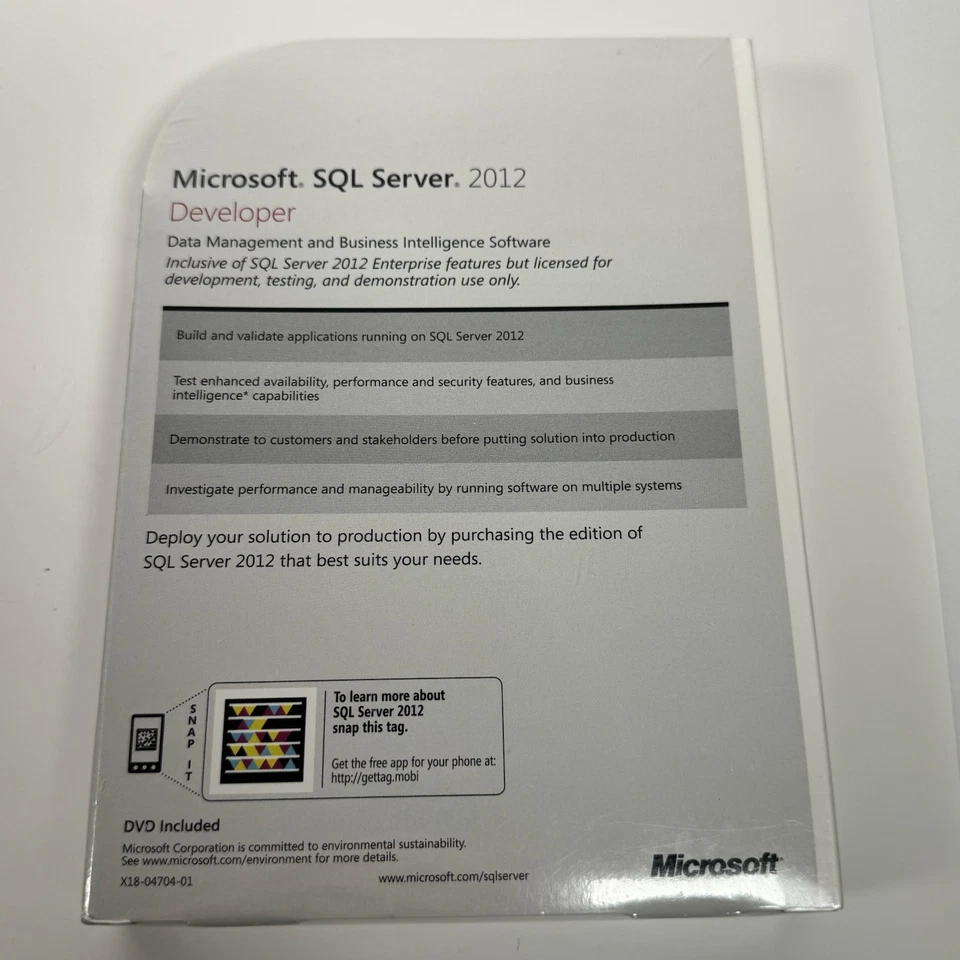 Microsoft SQL Server 2012 Developer Sealed New - Image 3 of 4