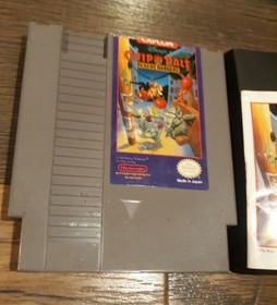 Disney's Chip 'N Dale: Rescue Rangers (Nintendo NES, 1990) W Manual And Sleeve