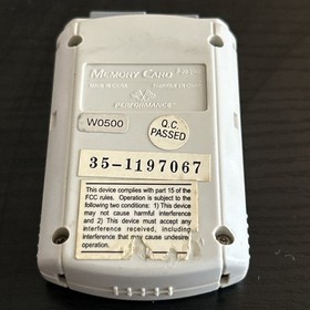 Sega Dreamcast P-20-316E Performance Memory Card Vintage Orange Label