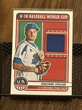 SEBASTIANO CATELLANI 2023 STARS STRIPES U-18 WORLD CUP ROOKIE JERSEY ITALY PATCH